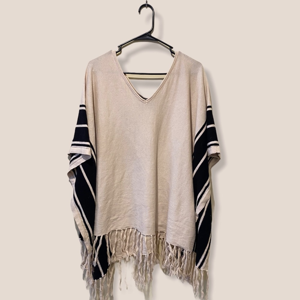 Fringe poncho